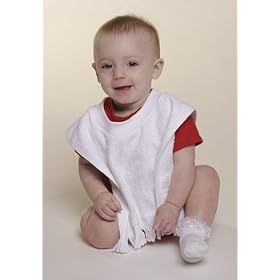 Click here to buy 11x18 Loop Terry Pull Over Baby Bib 100% Cotton by Spa & Resort.