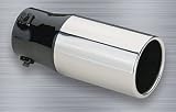 Superior 28-4101 1 1/2-2 1/2 x 3 1/2 x 8 Stainless Steel, Round Bolt-On Exhaust Tip