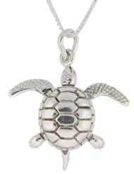 Sterling Silver Movable Sea Turtle Charm