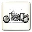 Light Switch Cover Picturing Picturing Harley-Davidson Motorcycle - double toggle switch