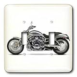 Light Switch Cover Picturing Picturing Harley-Davidson Motorcycle - double toggle switch