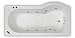 Kitchen & Housewares : Pegasus Showerbath Whirlpool, 170x75/85, Screen & Panel, LH, 17 Chrome Jets