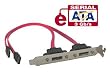 PCI Bracket that Converts Mother Board Internal SATA 2Ports to External SATA II (eSATA)