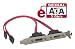 PCI Bracket that Converts Mother Board Internal SATA 2Ports to External SATA II (eSATA)