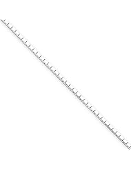 .925 Sterling Silver 1.2mm 8 Sided Diamond-cut Mirror Box Chain