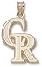 Colorado Rockies Solid 14K Gold ''CR'' 3/4'' Pendant