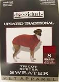 Vo-Toys Doggie Duds Updated Traditional Sweater Dark Red Small