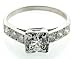 Antique 1.33 ct tw Diamond Platinum Engagement Ring
