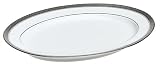 Noritake Crestwood Platinum 14-Inch Medium Oval Serving Platter
