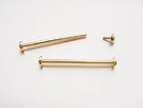 Yellow 20mm Screw-In Pins for Watch Bands, Buckles and Cases - Gucci Type