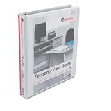 Universal® D-Ring Economy Vinyl View Binder BNDR,VIEW,D-RNG,1IN,WE BOS-EPS12HC (Pack of 20)