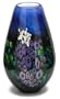 9" Landscape Series Vase: Blue Violet Background