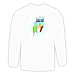Long Sleeve T-shirt with Russia, Italy, flags Large White