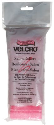 Velcro Salon Rollers Large Standard 7/8 Pink 6 Count