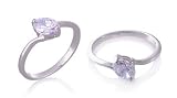 Oval Cut White CZ Ring Sterling Silver