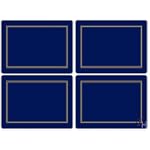 Pimpernel Classic Midnight Blue Placemats - Set of 4 (Large)