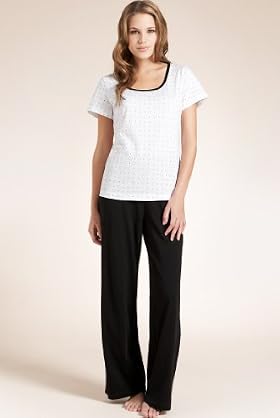Pure Cotton Short Sleeve Circle amp Spot Print Pyjamas Pure Cotton Short Sleeve Circle amp Spot Print Pyjamas