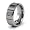 8mm Tungsten Carbide Diamond Ring with Wood Box (0.04ctw) GH/SI - Size 10.0