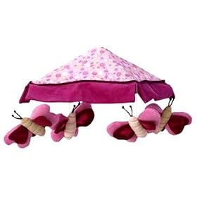 Lambs and Ivy Tivoli Garden Musical Mobile, Raspberry