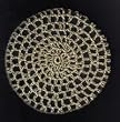 Metallic Pale Gold Classic Crocheted Hair Bun Cover XL