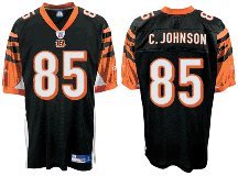 Chad Johnson Cincinnati Bengals #85 Authentic Reebok NFL Football Jersey (Black)