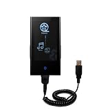 Coiled Power Hot Sync and Charge USB Data Cable w/ Tip Exchange for the Samsung YP-P2QB - Gomadic Brand