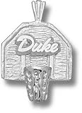 Duke Blue Devils Solid Sterling Silver ''DUKE'' Backboard Pendant