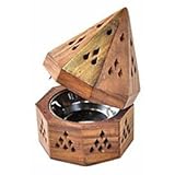 5 Temple Wooden Charcoal/Cone Burner