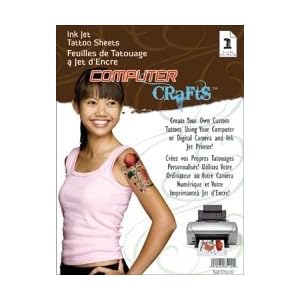 Janlynn-Ink-Jet-Tattoo-Sheets-8-1-2-X11-1-Pkg-85-0102-2-Items-Order