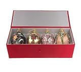 Joan Rivers 2007 Set of 4 Russian Inspired Egg Ornaments - Christmas