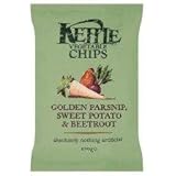 Kettle Vegetable Chips Golden Parsnip, Sweet Potato & Beetroot 100G