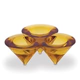 Amber 3 Light Tealight Holder