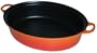 Le Creuset Enameled Cast-Iron 7-3/4-Quart Oval Roaster, Flame
