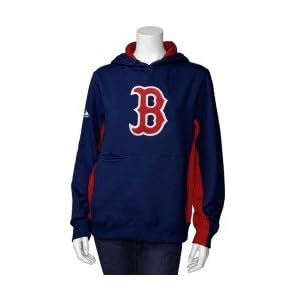 Majestic Boston Red Sox Navy Blue Ladies Pure V Hoody Sweatshirt