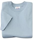 NEW Hanes Heavyweight 50/50 - Youth 50/50 Cotton/Poly T-Shirt Stoash Blue-S