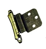 Amerock Decorative 3/8 Inset Free Swinging Cabinet Door Hinge Antique English (Pair)