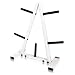 CAP Barbell Standard Plate Rack, Black and White