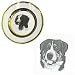 Greater Swiss Mountain Dog Double Gold Plate, Porcelain by Rosalinde (7.5' diameter)