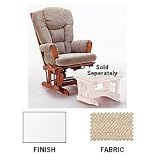 Glider - Antique White Finish/Chamber Antique Fabric