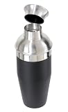 Black Enameled Stainless Steel Cocktail Shaker