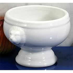 BIA Cordon Bleu Soup Bowl - Lion's Head - White by BIA Cordon Bleu