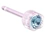 Aquamarine Medical Plastic Earrings