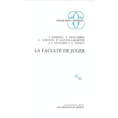 La Facult� de juger