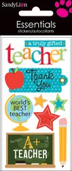 Sandylion Essential Handmade Sticker, Large, A Truly Gifted Teacher