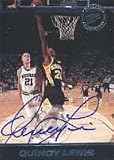 Quincy Lewis, Minnesota Golden Gophers, 1999 Press Pass Certified Autograph Autographed Card