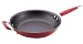 KitchenAid Hard-Base Porcelain Aluminum Nonstick 12-Inch Open French Skillet with Helper Handles, Red