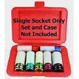 19mm Impact Socket with Chrome Protective Plastic Sleeve and Shallow Broach