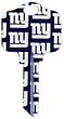 New York Giants Kwikset KW1 House Key