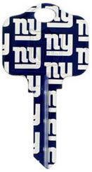 New York Giants Kwikset KW1 House Key