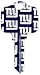 New York Giants Kwikset KW1 House Key